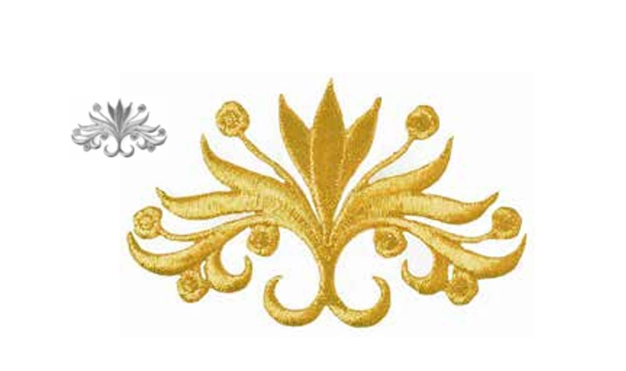 Aplicación Flor de Lis Metalizada