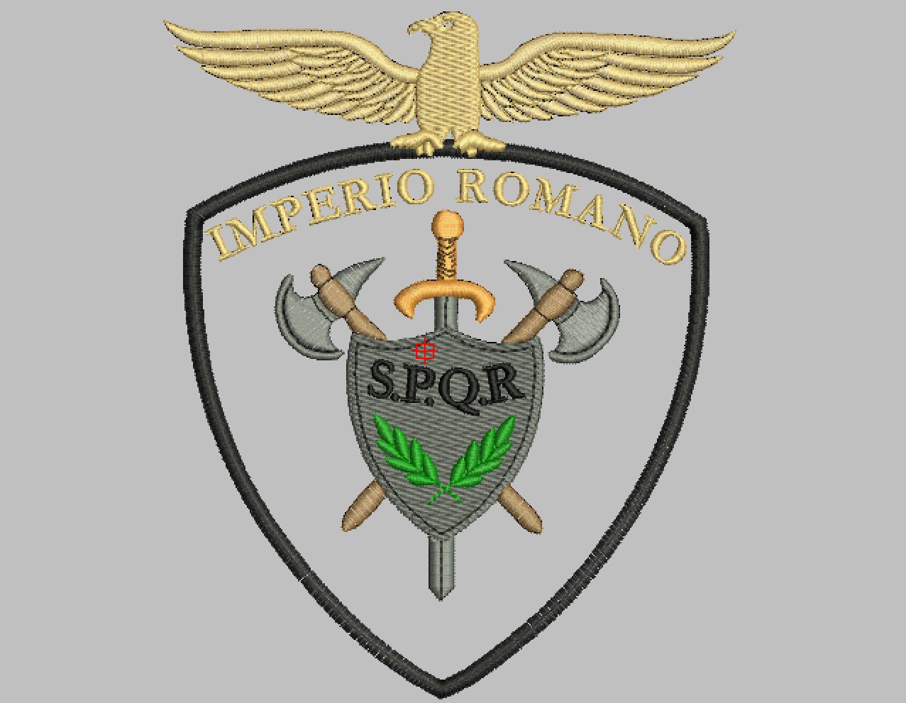Bordado Escudo Imperio Romano