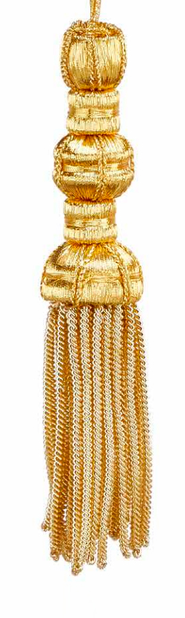 Borla Oro fleco canutillo