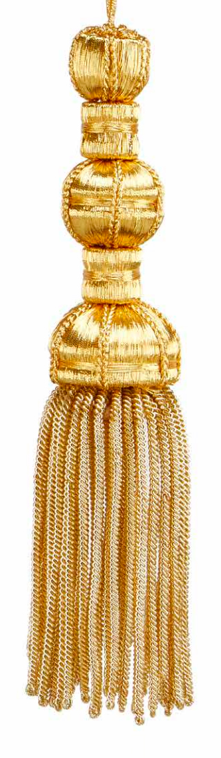 Borla Oro fleco canutillo