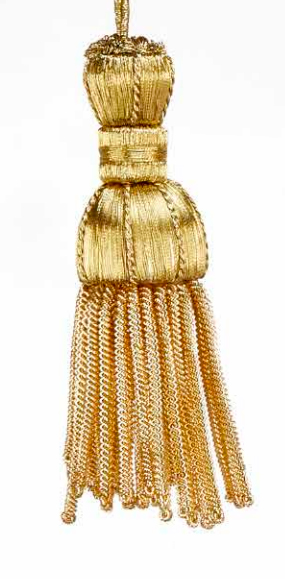borla Oro fleco canutillo