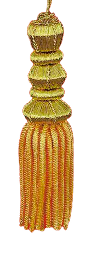 Borla Oro pequeña Fleco Canutillo