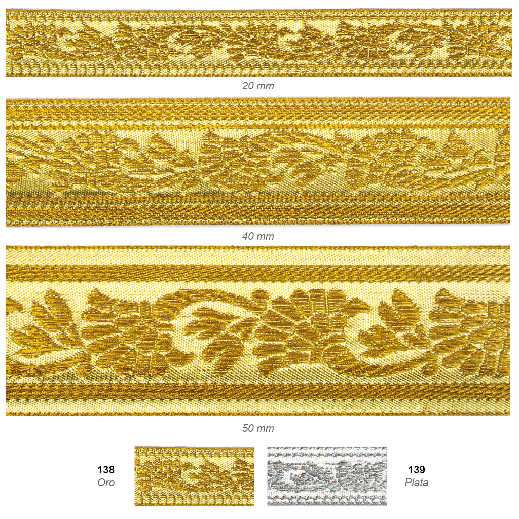 Galón Dorado Flor