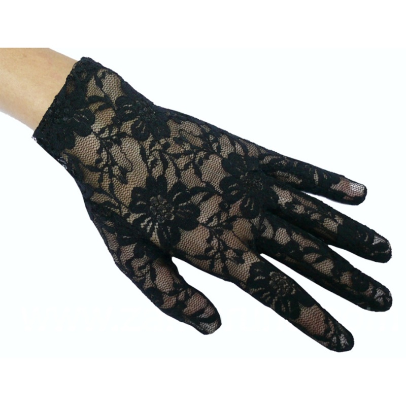 Guantes Encaje Negros