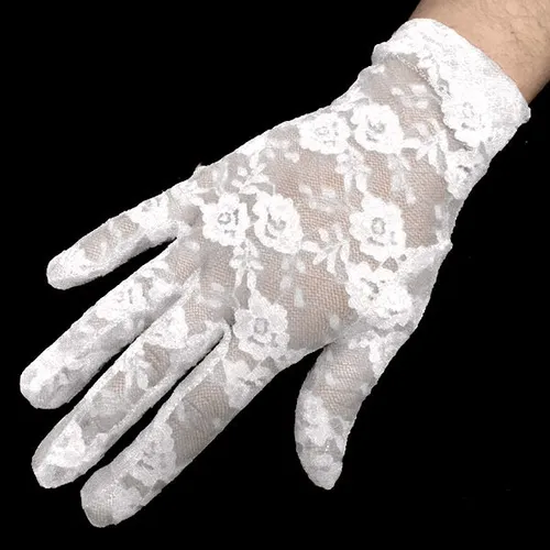Guantes Encaje Blancos