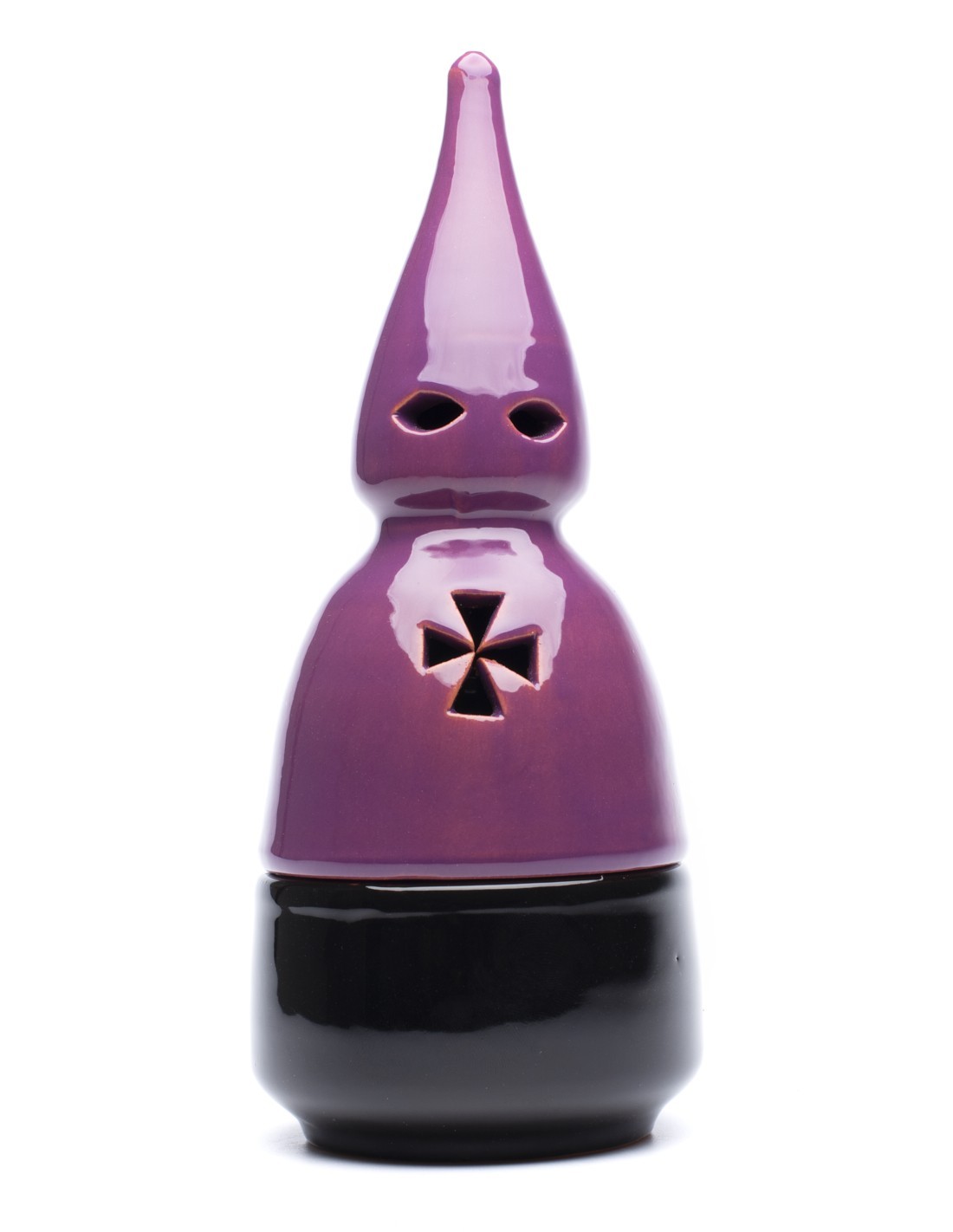 Incensario Cerámico Morado/Negro